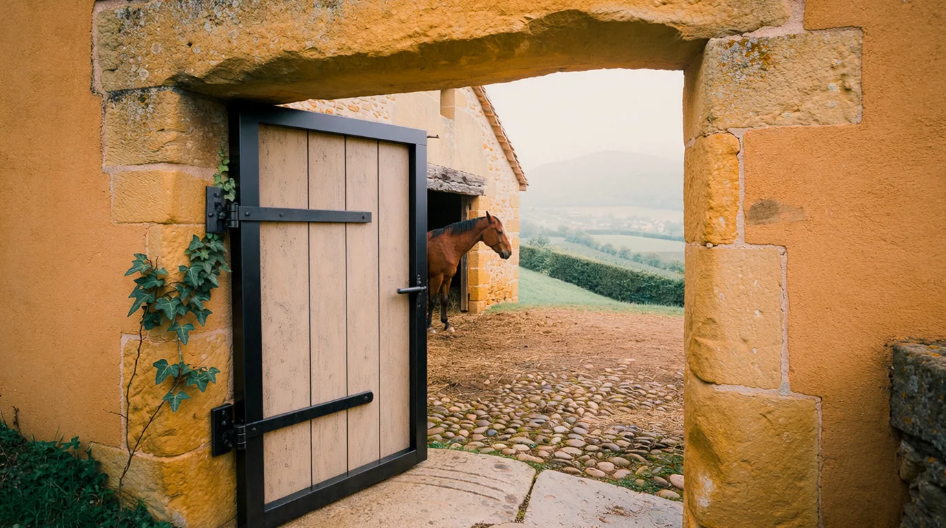 Entrée, Les Écuries de l'Octroi, centre équestre à Châteauneuf