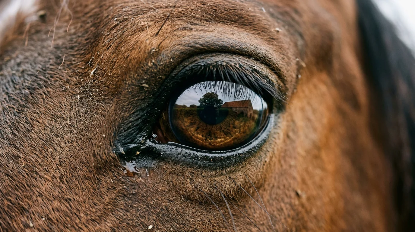 Un regard de cheval, Les Écuries de l'Octroi, Châteauneuf